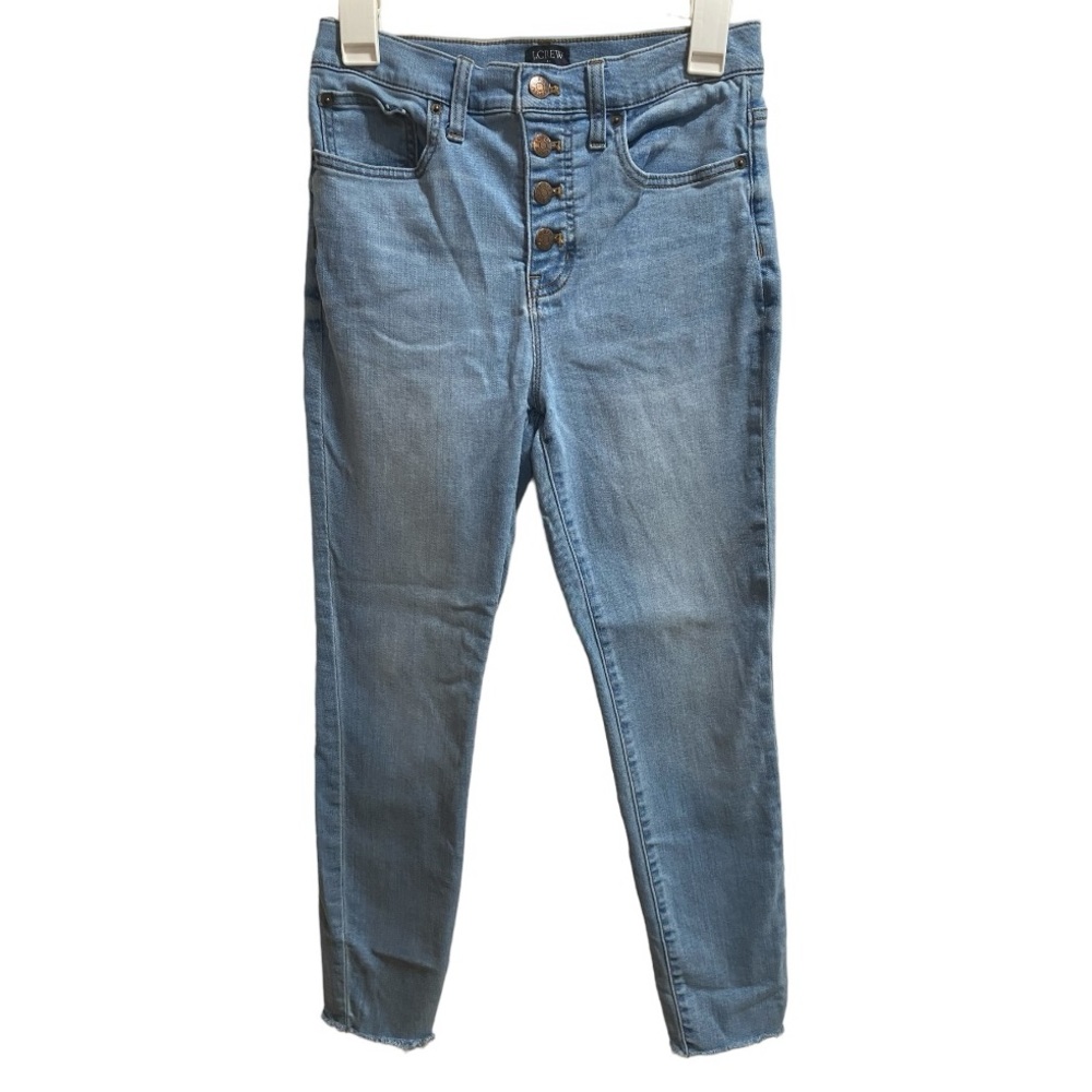 J.Crew 10” High-Rise Skinny‎ Jeans, Light Wash size 26, EUC